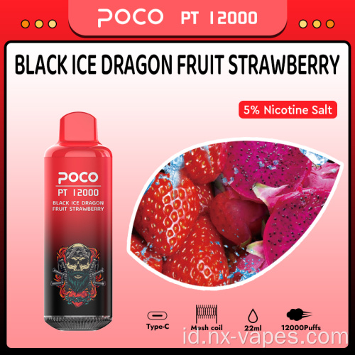 POCO PT 12000PUFFS Disposable Vape Wholesale Gratis Pengiriman